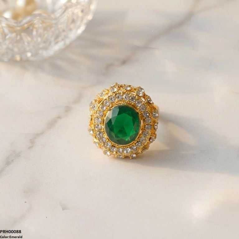 PRH00088 FRN Oval Stone Ring Adjustable - PRH
