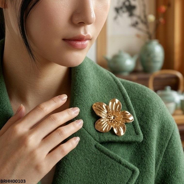 BRHH00103 QWN-Flower Broach-BRHH