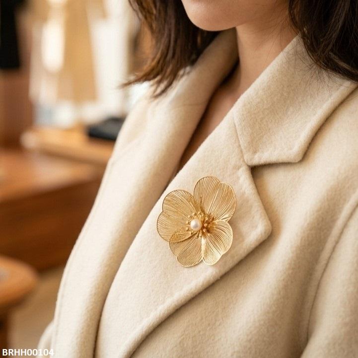 BRHH00104 QWN-Pearl Flower Broach-BRHH