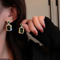 CEDH00708  LSH Round Rectangle Drop Earrings - CEDH