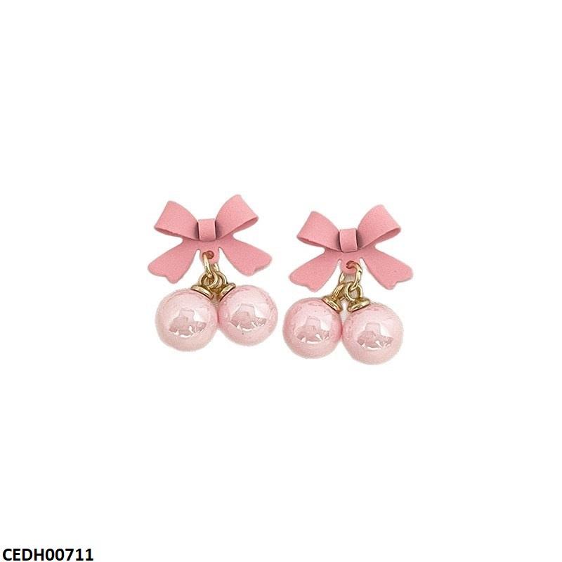 CEDH00711  LSH Bow Pearl Drop Tops Pair - CEDH