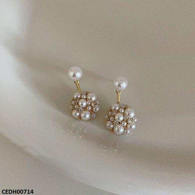 CEDH00714 SYB Round Pearl Drop Earrings - CEDH