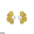 CETH01109 LSH Half Flower Pearl Tops Pair - CETH