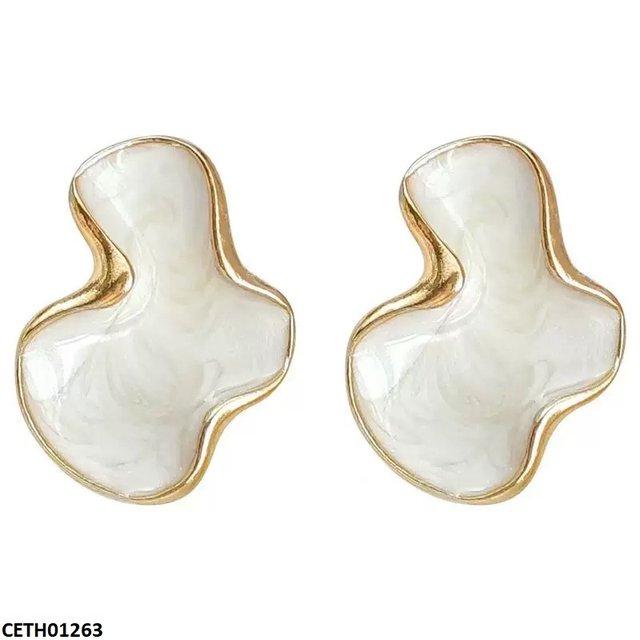 CETH01263 LSH White Marble Tops Pair - CETH