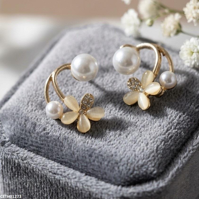 CETH01273  LSH Pearl Flower Tops Pair - CETH