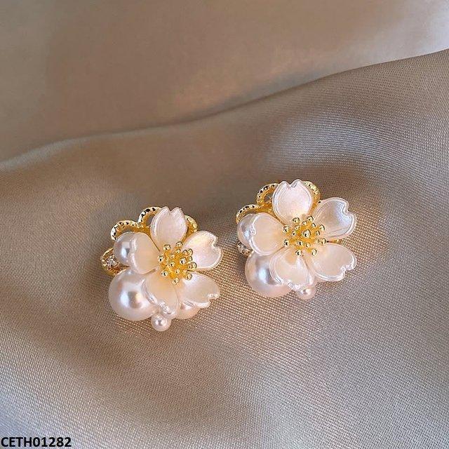 CETH01282 SYB Pearl Flower Tops Pair - CETH