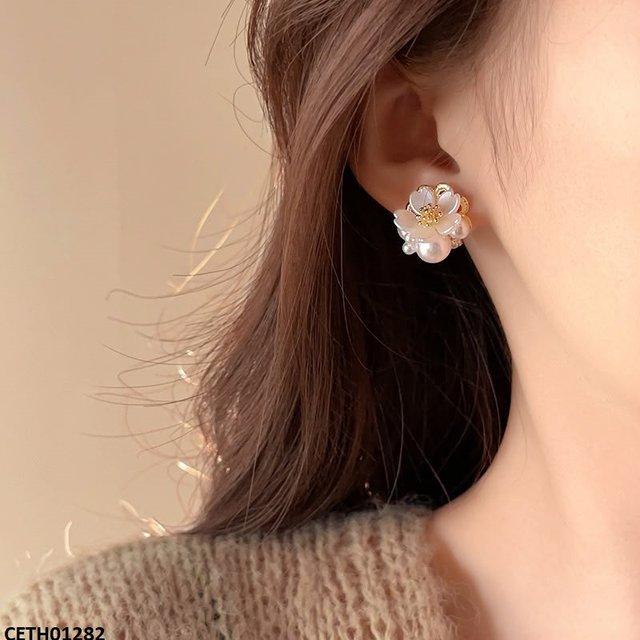 CETH01282 SYB Pearl Flower Tops Pair - CETH