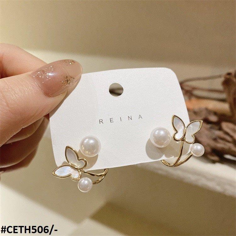 CETH506 LSH Butterfly Stud Tops Pair