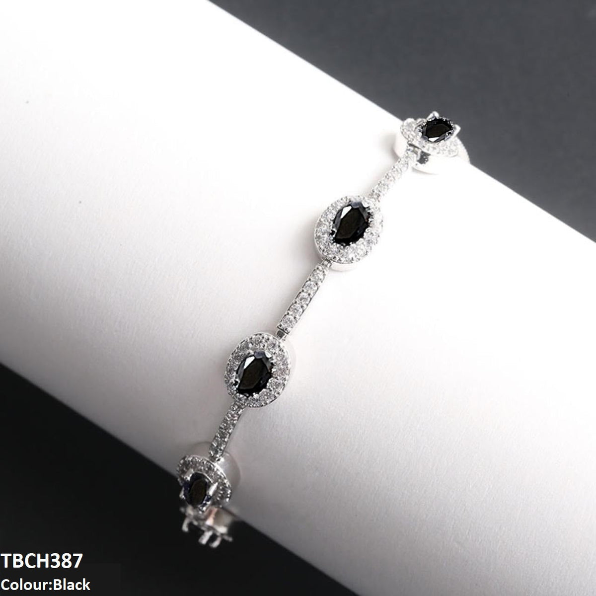 TBCH387 WKO Blue Oval Join Bracelet Adjustable