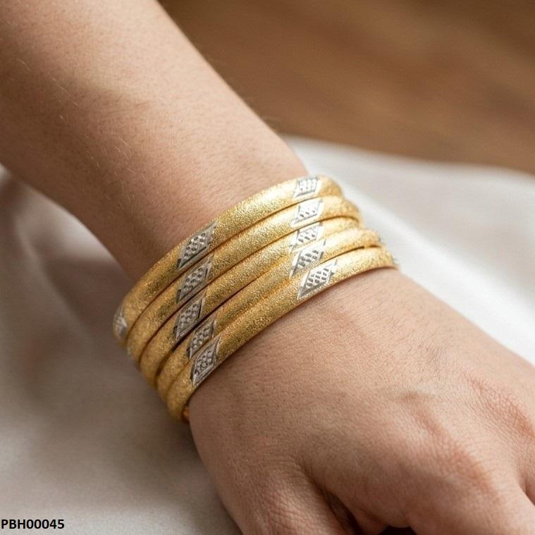 PBH00045 MZM Cutt Shape Bangles Set  - PBH