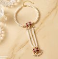 PBRH00246 ABD Tear/Marquise Flower Angla Bracelet Adjustable - PBRH