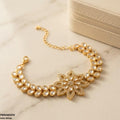 PBRH00250 MZM Floral Flower Bracelet Adjustable  - PBRH