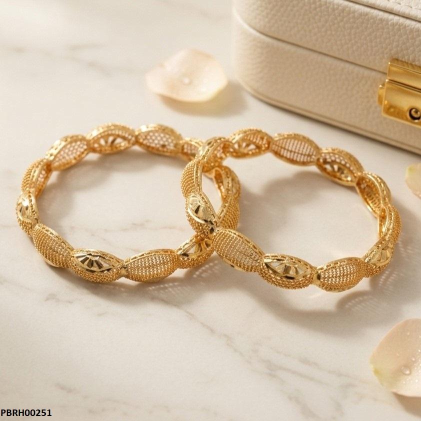 PBRH00251 MZM Oval Link Bangles Set - PBRH