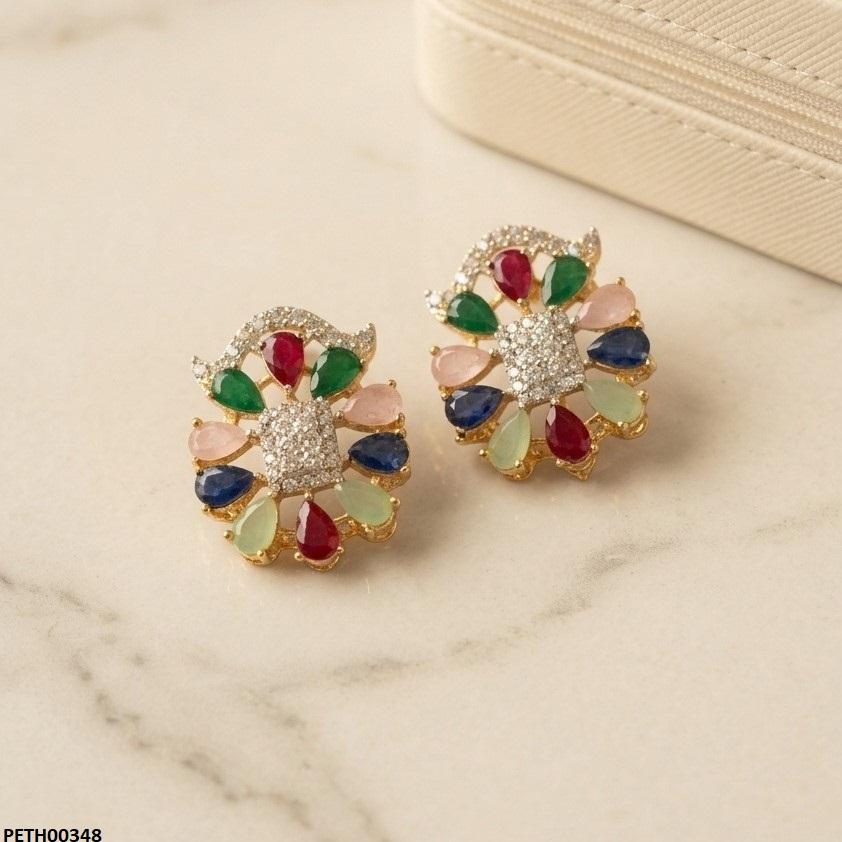 PETH00348 FRN Multi Flower Tops Pair - PETH
