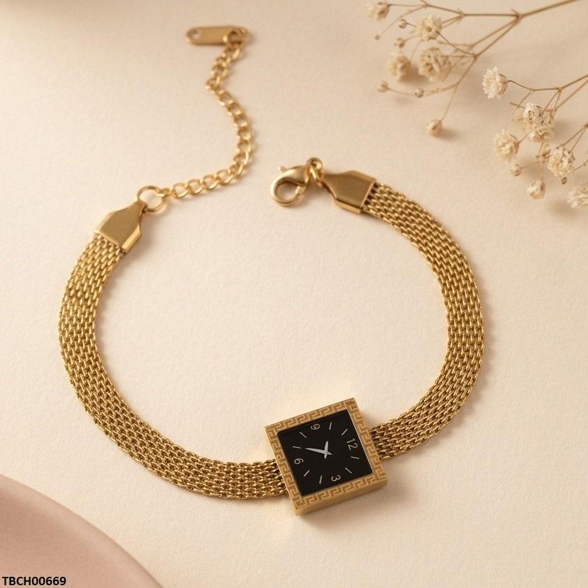 TBCH00669 QSJ Stainless Steel Square Watch Design Bracelet - TBCH