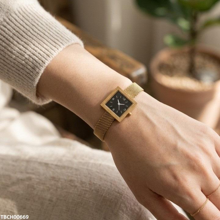 TBCH00669 QSJ Stainless Steel Square Watch Design Bracelet - TBCH