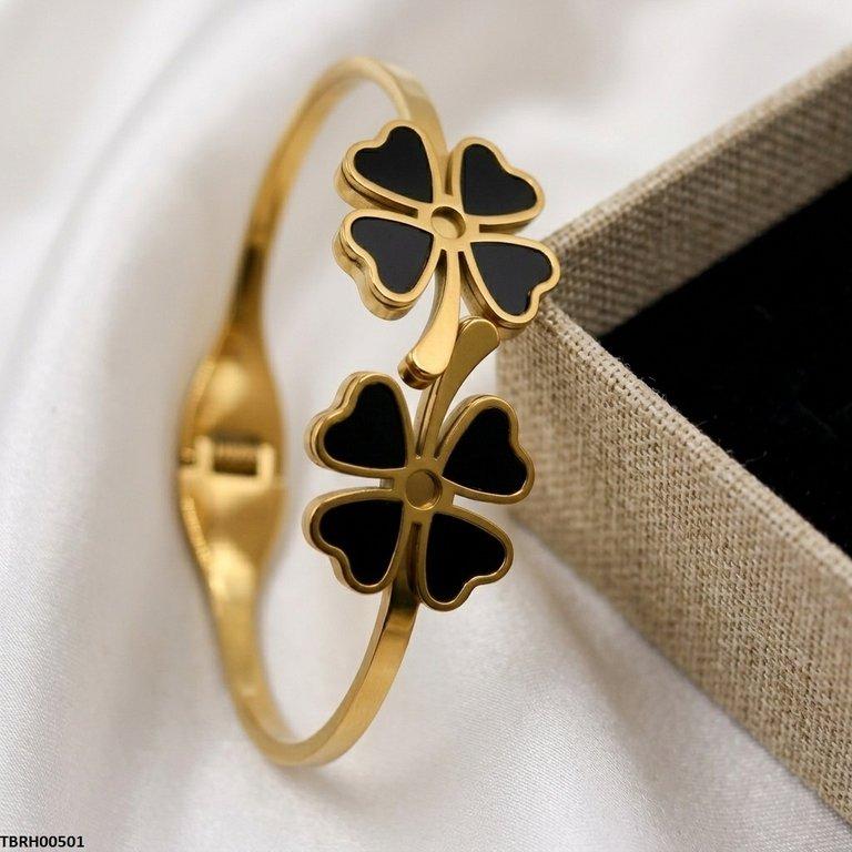 TBRH00486 MSJ Stainless Steel Flower Stone Braclet - TBRH