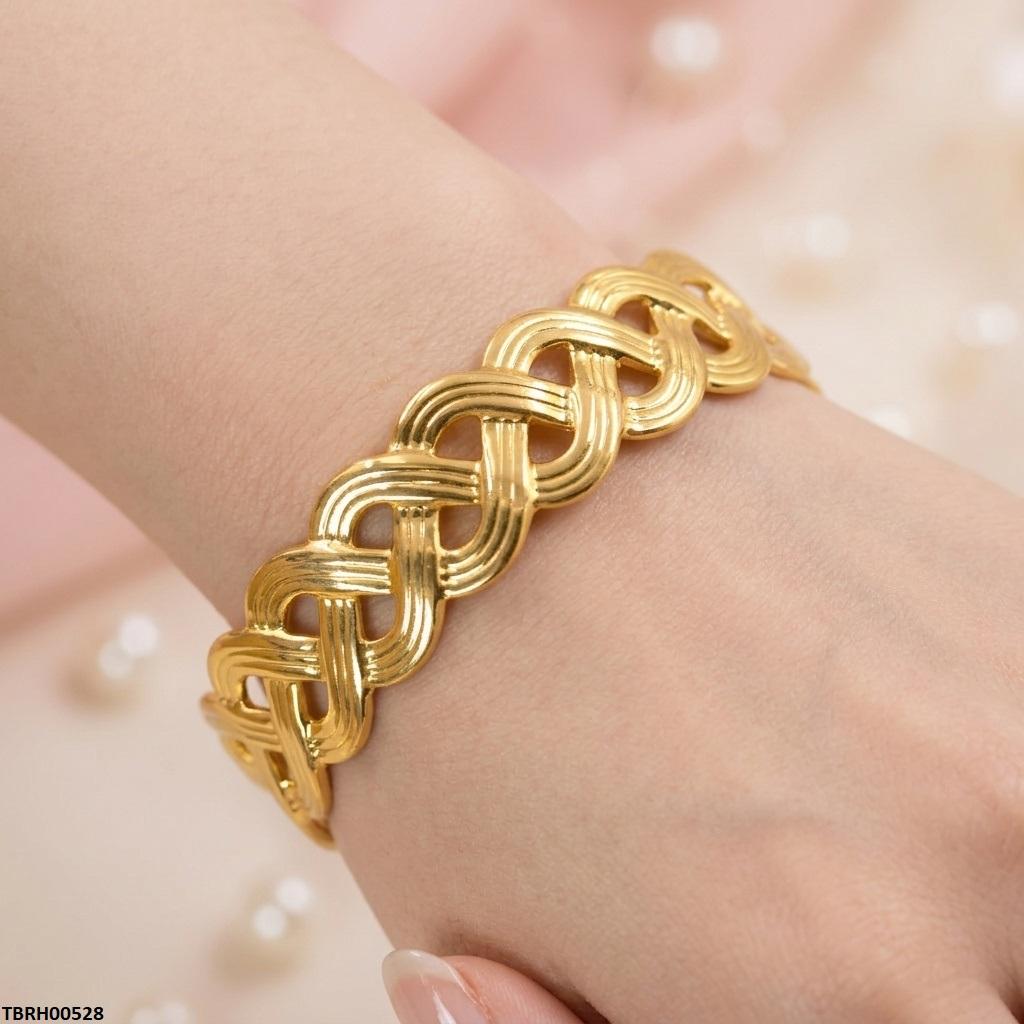 TBRH00486 MSJ Stainless Steel Flower Stone Braclet - TBRH