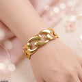 TBRH00529 HLN Wave Cuff Stainless Steel Bracelet Adjustable - TBRH