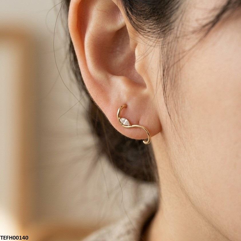 TEFH00140 QWN S-Shape Single Ear Cuff - TEFH