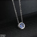 TPSH00724 WKO Round Drop Pendant With Chain - TPSH