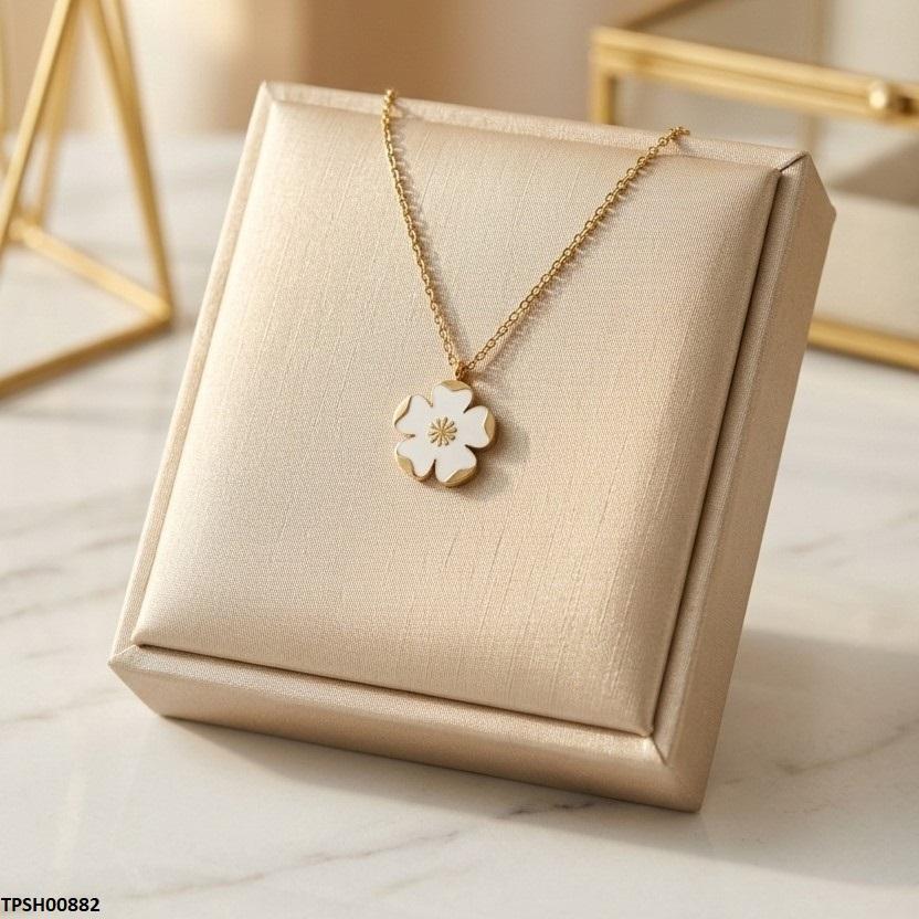 TPSH00882  MSJ Stainless Steel Flower Drop Pendant - TPSH