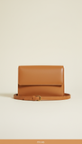 Minimalist Crossbody Bag In Soft Pebble Leather