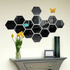 Name: Hexagon Acrylic Mirror Wall Stickers (12 cm)