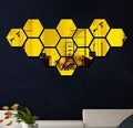 Name: Hexagon Acrylic Mirror Wall Stickers (12 cm)