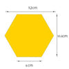 Name: Hexagon Acrylic Mirror Wall Stickers (12 cm)